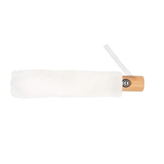 Парасолька складана автоматична Voyager Nell з rPET, колір білий - V7242-02