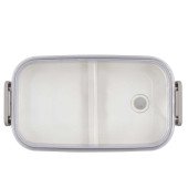 Ланч-бокс 700 мл пластиковий з приборами Voyager Cash, 2 шт, колір білий - V7246-02