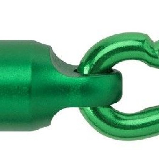 Ліхтарик-брелок з карабіном Voyager LED, колір зелений - V7255-06