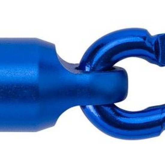 Ліхтарик-брелок з карабіном Voyager LED, колір синій - V7255-11