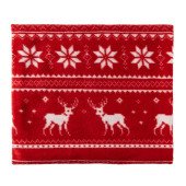 Плед флісовий Voyager Reindeer pattern 120х150 см, колір червоний - V7598-05