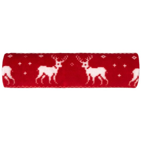 Плед флісовий Voyager Reindeer pattern 120х150 см, колір червоний - V7598-05