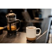 Кружка 370 мл керамічна Voyager Kate з пробковим дном, колір білий - V8297-02