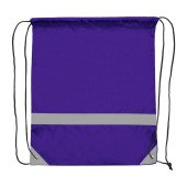 Рюкзак-мішок світловідбиваючий Voyager Clay, колір фіолетовий - V8451-13