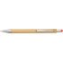 Ручка-стилус бамбукова кулькова Voyager, колір коричневий/помаранчевий - V9335-07