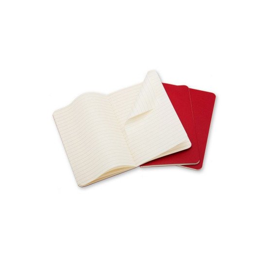 Блокнот в лінію А5 Voyager Moleskine Cahier Journal, м'яка обкладинка, колір червоний - VM022-05