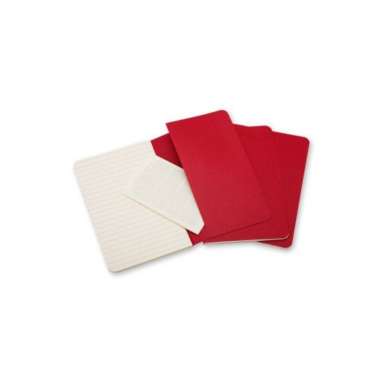 Блокнот в лінію А5 Voyager Moleskine Cahier Journal, м'яка обкладинка, колір червоний - VM022-05