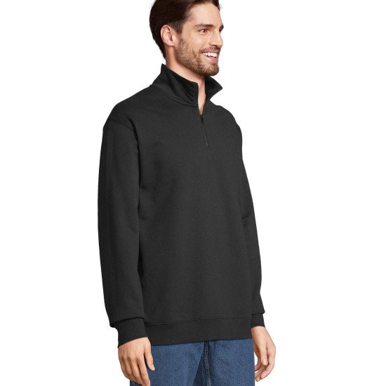 Світшот з коміром стійкою SOL'S Conrad, колір чорний - 04234312XXS