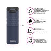 Термокружка 500 мл сталева Kambukka Etna Grip, вакуумна, колір темно-синій - 11-01050 Термокружка 500 мл сталева Kambukka Etna Grip, вакуумна, колір темно-синій - 11-01050