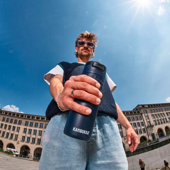 Термокружка 500 мл сталева Kambukka Etna Grip, вакуумна, колір темно-синій - 11-01050 Термокружка 500 мл сталева Kambukka Etna Grip, вакуумна, колір темно-синій - 11-01050