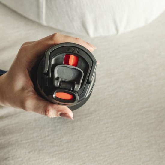 Термопляшка 1 л сталева Kambukka Elton Insulated, вакуумна, колір чорний - 11-03037