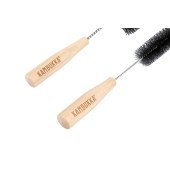 Набір Kambukka із 2 щіток для очищення всіх пляшок, колір чорний/бежевий - 11-07002