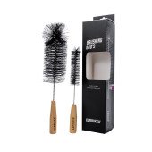 Набір Kambukka із 2 щіток для очищення всіх пляшок, колір чорний/бежевий - 11-07002