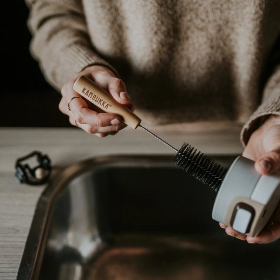 Набір Kambukka із 2 щіток для очищення всіх пляшок, колір чорний/бежевий - 11-07002