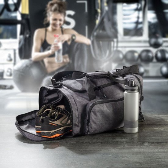 Дорожня сумка 2в1 Schwarzwolf Ararat, колір сірий - F3409500AJ3