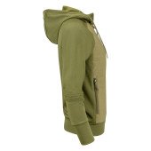 Худі на блискавці жіноче James Harvest Keyport, колір оливковий - 2122044704S