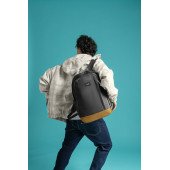 Рюкзак міський антизлодій Pacsafe GO 25, колір чорний/помаранчевий - 35115130