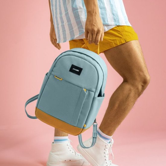 Рюкзак міський антизлодій Pacsafe GO 15, колір свіжий м'ятний/помаранчевий - 35110528