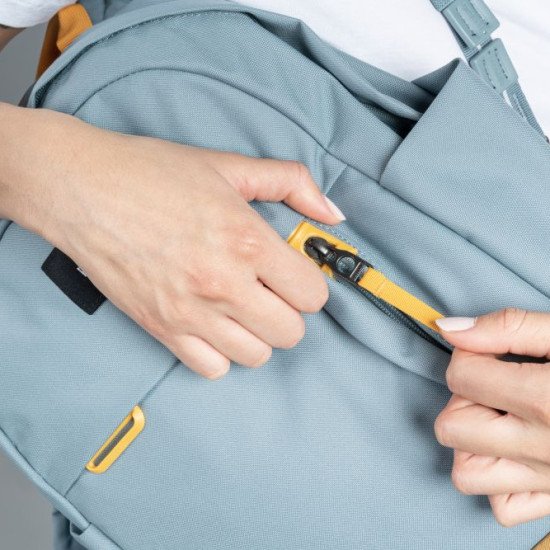 Рюкзак міський антизлодій Pacsafe GO 15, колір свіжий м'ятний/помаранчевий - 35110528