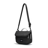 Сумка через плече антизлодій Pacsafe GO Saddle Crossbody, колір насичений чорний - 35140130