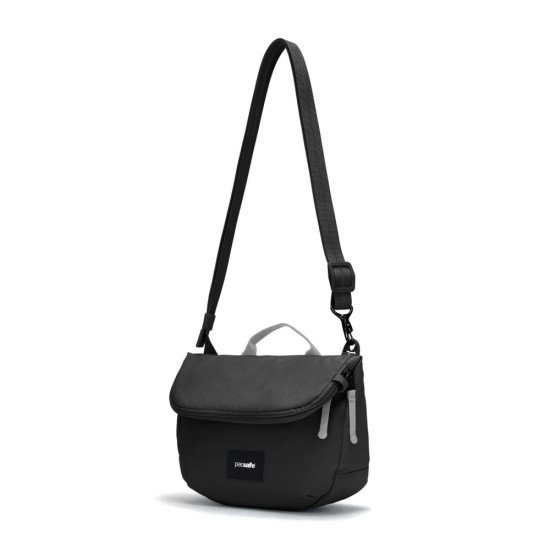 Сумка через плече антизлодій Pacsafe GO Saddle Crossbody, колір насичений чорний - 35140130