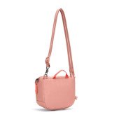 Сумка через плече антизлодій Pacsafe GO Saddle Crossbody, колір рожевий - 35140340