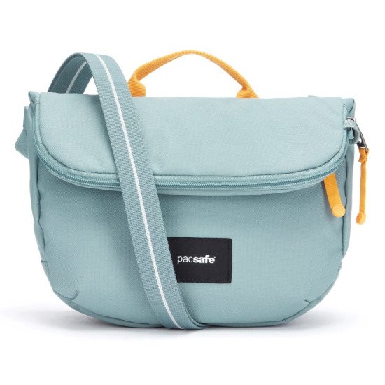 Сумка через плече антизлодій Pacsafe GO Saddle Crossbody, колір свіжий м'ятний - 35140528
