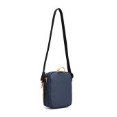 Сумка через плече антизлодій Pacsafe GO Micro Crossbody, колір темно-синій/жовтий - 35130651