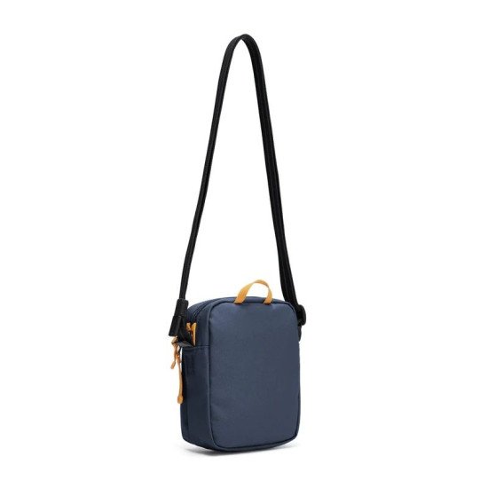 Сумка через плече антизлодій Pacsafe GO Micro Crossbody, колір темно-синій/жовтий - 35130651