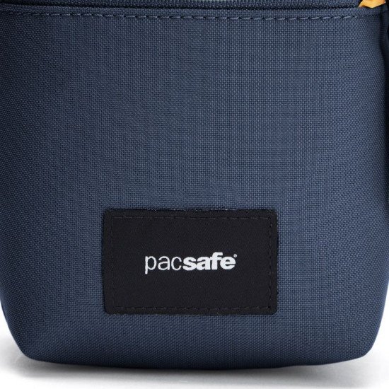Сумка через плече антизлодій Pacsafe GO Micro Crossbody, колір темно-синій/жовтий - 35130651