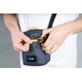 Сумка через плече антизлодій Pacsafe GO Micro Crossbody, колір темно-синій/жовтий - 35130651