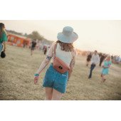 Сумка через плече антизлодій Pacsafe GO Sling, колір рожевий - 35100340