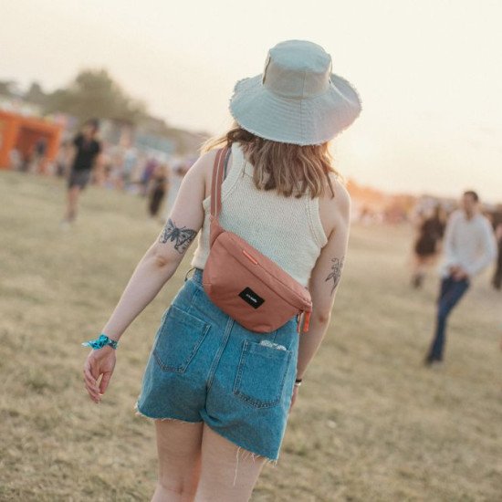 Сумка через плече антизлодій Pacsafe GO Sling, колір рожевий - 35100340