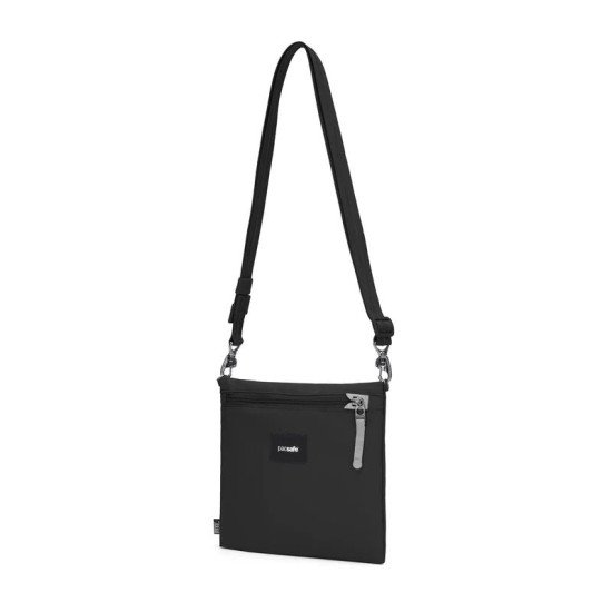 Сумка через плече антизлодій Pacsafe GO Crossbody, колір насичений чорний - 35125130
