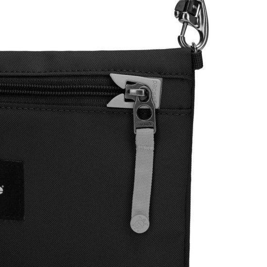 Сумка через плече антизлодій Pacsafe GO Crossbody, колір насичений чорний - 35125130