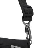 Сумка через плече антизлодій Pacsafe GO Crossbody, колір насичений чорний - 35125130