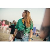 Сумка через плече антизлодій Pacsafe GO Crossbody, колір насичений чорний - 35125130