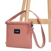Сумка через плече антизлодій Pacsafe GO Crossbody, колір рожевий - 35125340
