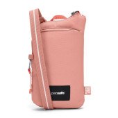 Сумка через плече антизлодій Pacsafe GO Tech Crossbody, колір рожевий - 35175340