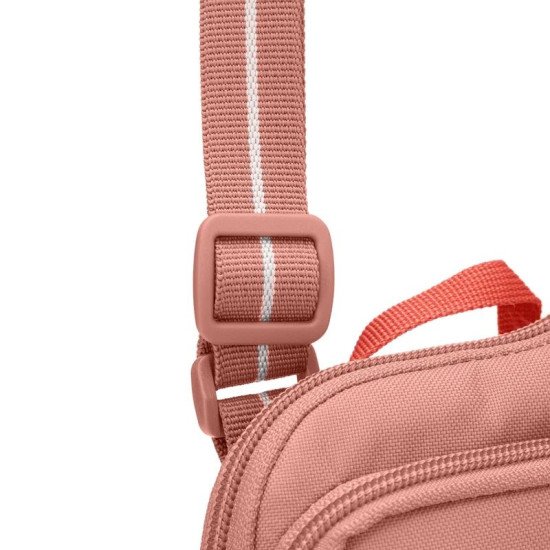 Сумка через плече антизлодій Pacsafe GO Tech Crossbody, колір рожевий - 35175340