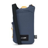 Сумка через плече антизлодій Pacsafe GO Tech Crossbody, колір темно-синій/жовтий - 35175651