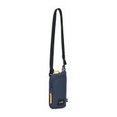 Сумка через плече антизлодій Pacsafe GO Tech Crossbody, колір темно-синій/жовтий - 35175651