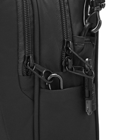 Сумка через плече антизлодій Pacsafe LS100 Crossbody, колір чорний - 40131138