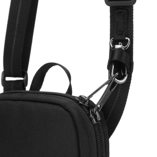 Гаманець антизлодій Pacsafe RFIDsafe Tech crossbody, колір чорний - 11060100