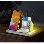 Бездротовий зарядний пристрій з годинником Time Dock, TM TEG